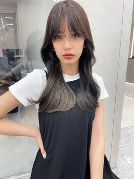 ロンド マーレ 天神大名店(Lond mare) 韓国ヘア レイヤーカット 顔周りカット 前髪カット レイヤー