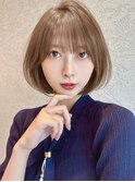 川村利幸/大人美人ショート×グレージュ