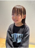 切りっぱなしボブ/ボブ/キッズカット