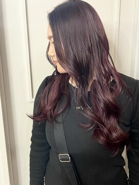 ステア メゾン(stir maison) ワインレッドカラー/ブリーチカラー＊MIKA