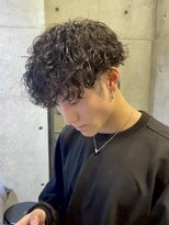 ブルニール 心斎橋(BLEUNIR)&nbsp;プードルパーマ　スパイラルパーマ　無造作　波巻きスパイラル