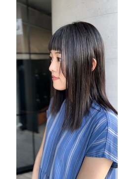 サーカス(circus) 顔まわりカット/レイヤー/前髪/グレージュ