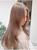 外国人風ミルクティーベージュケアブリーチ堀江