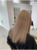 ムラ修正×ケアブリーチ×ワンカラー×髪質改善トリートメント