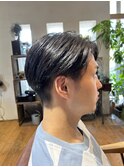 刈り上げセンターパート/フェザーショート/ニュアンスパーマ
