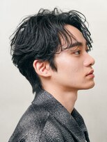 テン 心斎橋(tenn.)&nbsp;難波センターパートニュアンスパーマフェザーショート緩め色気◎