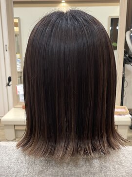 アルターリール(aL ter Rire) くびれヘア/アプリコットオレンジ/ハイライトカラー/澤瑞絵