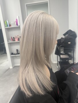 ナンバー 竪町(number+) 20代30代大人可愛い髪質改善カラー×ハイトーンストレート