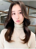 20代レイヤーカット◎秋カラーナチュラルモカブラウン