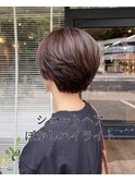 30代40代オススメ！ショートヘアぼかしハイライト