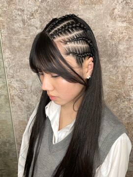 エルバイイエローコーン(ell by YELLOW CORN) ハーフコーンロウ/イメチェン/体育祭ヘア