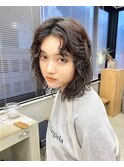 くせ毛風外国人パーマ くるくる スパイラル