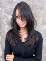 キング(K!ng)&nbsp;レイヤーカットブリーチなしダブルカラーインナーカラー韓国