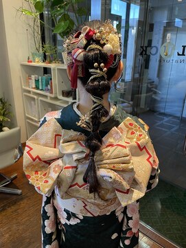 ナチュラルヘアーラック 成人式ヘアセット