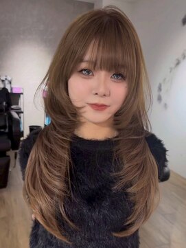 エトワ 中央店(etoi) 大分韓国かき上げレイヤーカット大人レイヤー顔まわりレイヤー