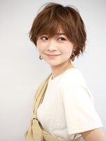 ピールアーク(peal ark)&nbsp;髪質改善オージュア×ひし形シルエットショートボブ×夏カラー