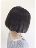 光色 イルミナカラー サファリ×小顔ワンレンボブ