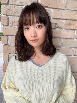 ミィ 表参道(mee.) 【mee.】ハセガワヒトシ　ふんわりミディアムロブ☆表参道