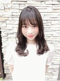 柔らかく艶感ミディアムワンカール