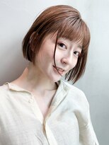 アルバム 銀座(ALBUM GINZA)&nbsp;ミニボブ_ハイライトカラーセミウェットウェーブ_97657