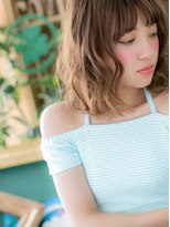 カバーヘア ブリス 上尾西口店(COVER HAIR bliss) ■オン眉xハイライトグラデーション13-17★上尾10代20代30代