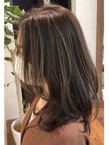 ネックス 表参道本店(nex)&nbsp;nex表参道　ハイライトカラー　白髪　大人　アッシュ