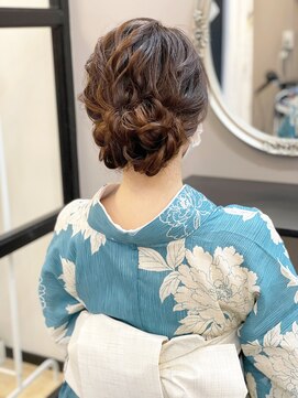 ローラ 本店(Rola) ゆるっと編み込みアップ ヘアセット