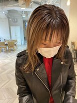 エル(EL by green)&nbsp;(akiko)ハイトーングラデーションカラー×切りっぱなし