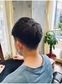 刈り上げアップバング