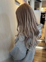 ヘアーグランデシーク(Hair Grande Seeek)&nbsp;【シールエクステ】ミルクティー×ホワイトメッシュ☆