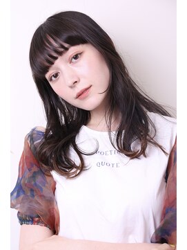 バーニー(BARNEY) 似合わせカットぱっつんバング美髪セミロング0705