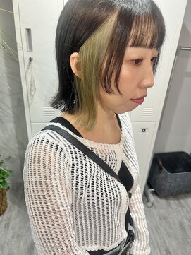 シェリー(Sherry) オリーブ系インナーカラー