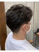 メンズパーマ ニュアンスパーマ ビジネスマンヘア