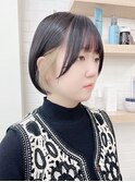 インナーカラーイヤリングカラー×美髪ボブ[横浜/東神奈川]