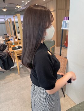 ゼストプラス(ZEST plus) つやっと透ける　暗めほんのりラベンダーグレージュカラー♪