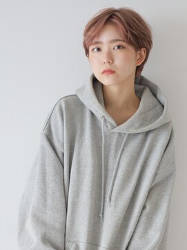 テトテ 天王寺店(tetote) 【tetote天王寺】ハンサムショート　ベージュピンク