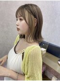 【futaba】外ハネボブ×インナーカラー