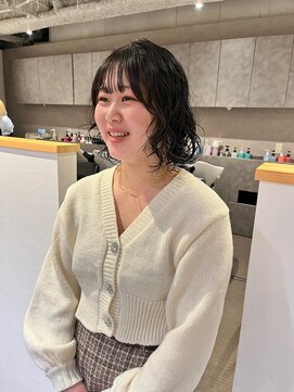 カフ(CAF) CAF FUKO イメチェン/くるくるボブパーマ/大阪/心斎橋