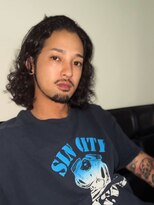 オルト(Altn)&nbsp;大人の波巻きスパイラルパーマミディアムロングメンズヘアカット