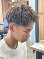 エルマーク 京橋(L-MARK)&nbsp;アップバングツーブロックバーバーフェードツイストメッシュ