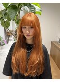 【Rin】姫カットレイヤー×オレンジ