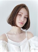 20代30代大人かわいい小顔くびれレイヤーカット韓国レイヤーボブ