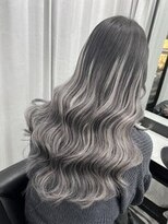 ウィステル(wistell)&nbsp;グレージュ☆エクステ/グレー/ホワイト/バレイヤージュ