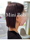 20代30代40代　切りっぱなしミニボブ