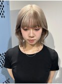 【Cuem 諏訪】ミックスカラー ホワイトベージュ ハイトーン