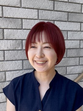 ピュア ハーツ 西尾店(Pure Hearts) ミディアムヘア/暗めカラー/グランマッシュ/西尾