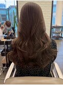 艶髪ウェーブ/髪質改善/透明感カラー/アッシュブラウン