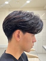 ニコ トウキョウ ヨコハマ(nico)&nbsp;メンズセンターパートウルフセンターパートニュアンスパーマ襟足