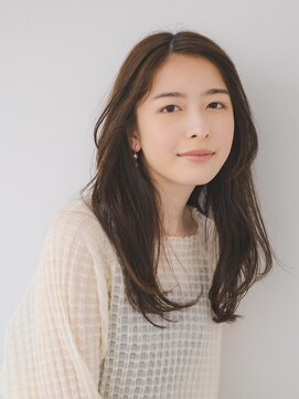 レイヤーカット　大人ロング　ベージュ　髪質改善　30代