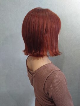 アニュー ヘア アンド ケア(a New hair&care) 冬のイメチェン◎アプリコットオレンジくびれヘア